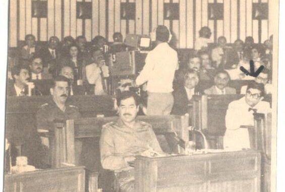 د.عبد الباقي خلف القائد صدام حسين في الندوة العالمية لجامع الدولة الكبير